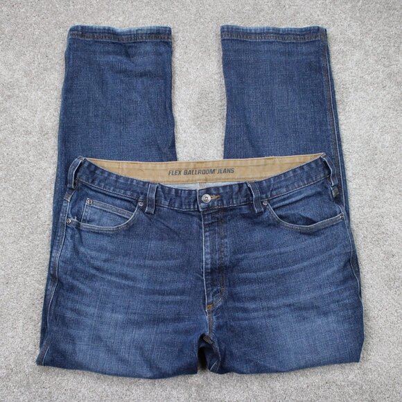 Duluth Jeans Mens 40x32 Blue DuluthFlex Ballroom Relaxed Fit Stretch Denim - Picture 1 of 15